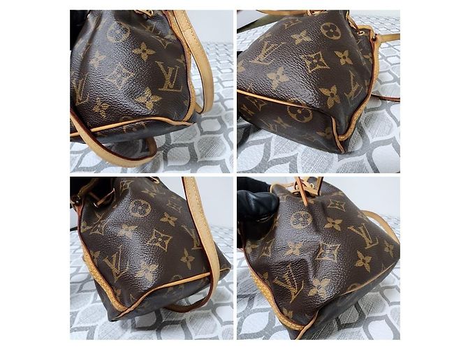 LOUIS VUITTON Monogram Nano Noé Bucket Bag Braun/Beige - Ansicht 8
