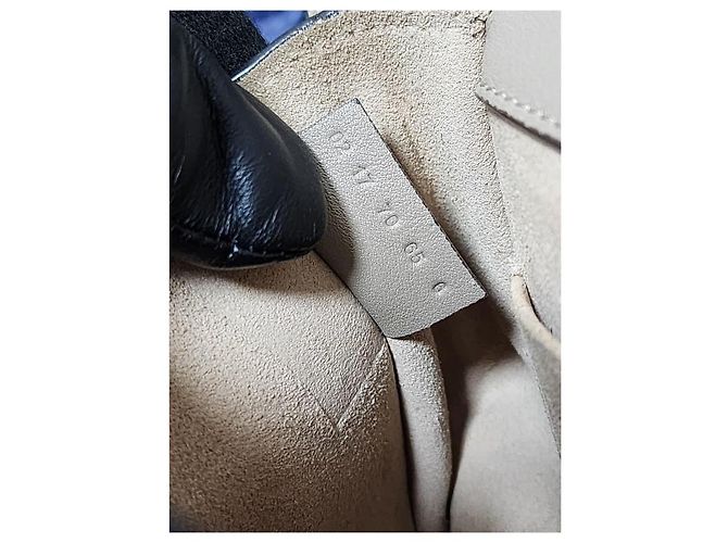 Chloé CHLOE Motty Borsa a Bracciale Piccola Nile in Pelle/Suede Beige - vista 6