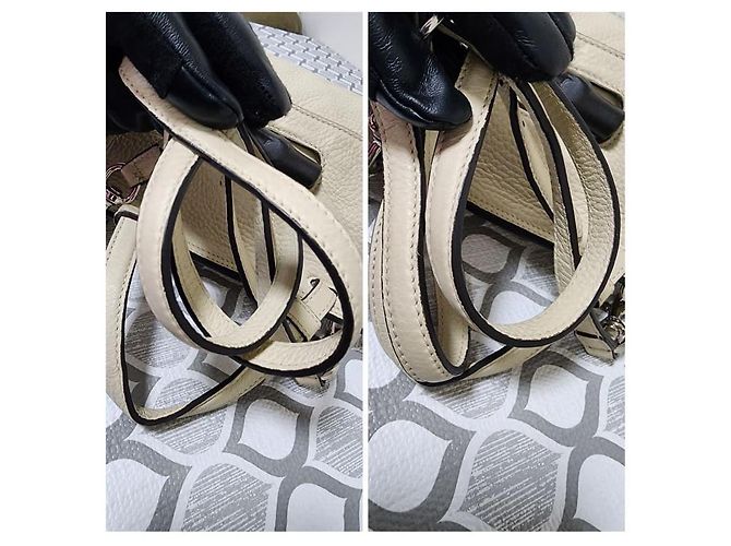 Borsa a tracolla quotidiana piccola Bamboo Gucci Off-White Crudo - vista 7