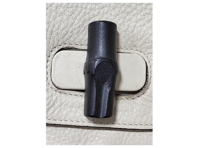 Borsa a tracolla quotidiana piccola Bamboo Gucci Off-White Crudo - vista 9