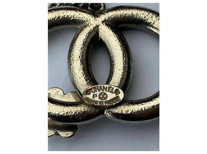 Collana con Pendente Chanel Nera e Argento Metallo Nero - vista 6