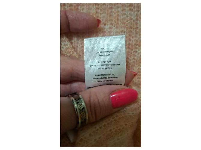 GANNI Mohair- und Woll-Cardigan Größe XS Koralle Karamell - Ansicht 10