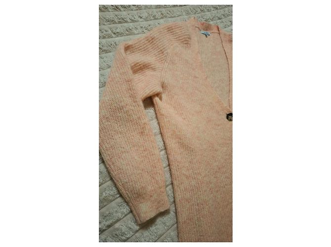 GANNI Mohair- und Woll-Cardigan Größe XS Koralle Karamell - Ansicht 11