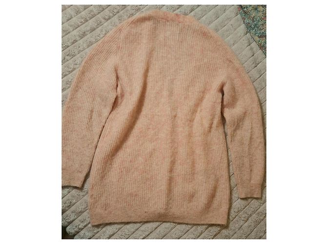 GANNI Mohair- und Woll-Cardigan Größe XS Koralle Karamell - Ansicht 6