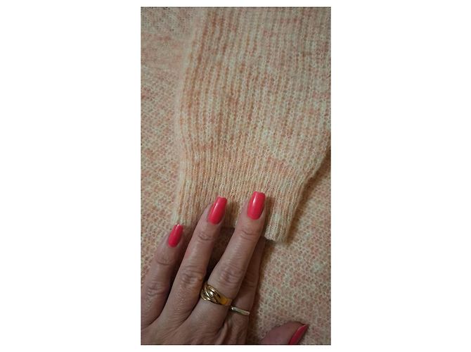 GANNI Mohair- und Woll-Cardigan Größe XS Koralle Karamell - Ansicht 9