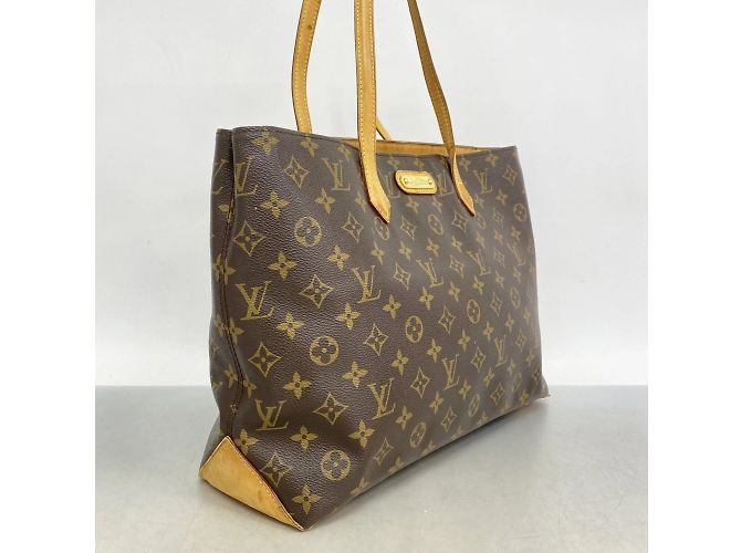 Borsa Tote Wilshire MM Monogram Louis Vuitton Marrone - vista 2