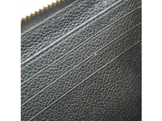 Louis Vuitton Monogram Empreinte Zippy Wallet Black Beige - view 11