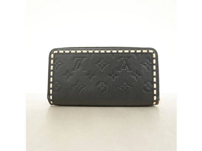Louis Vuitton Monogram Empreinte Zippy Wallet Black Beige - view 13