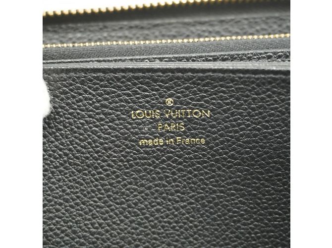 Louis Vuitton Monogram Empreinte Zippy Wallet Black Beige - view 4