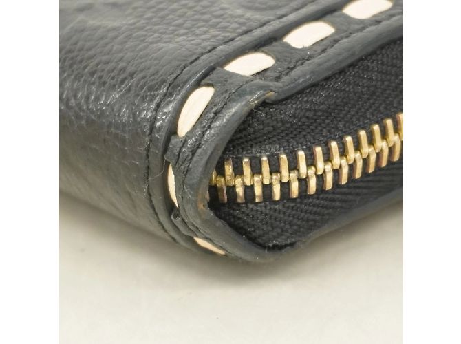Louis Vuitton Monogram Empreinte Zippy Wallet Black Beige - view 6