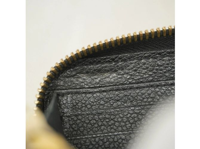 Louis Vuitton Monogram Empreinte Zippy Wallet Black Beige - view 7