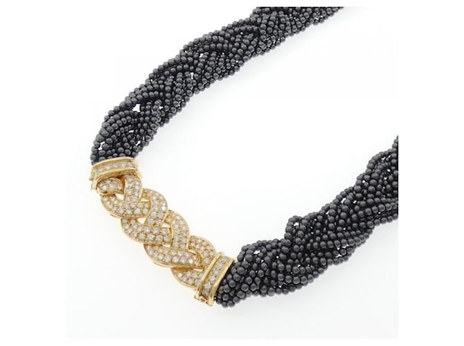 Collana di Diamanti Van Cleef & Arpels Nero Argento D'oro - vista 2