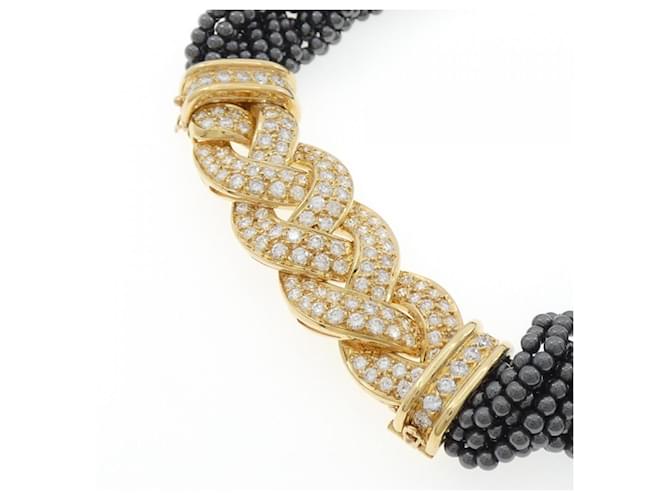 Collana di Diamanti Van Cleef & Arpels Nero Argento D'oro - vista 3