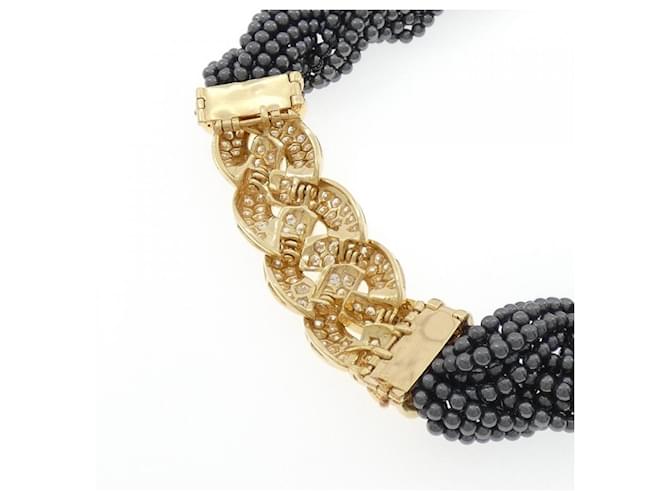 Collana di Diamanti Van Cleef & Arpels Nero Argento D'oro - vista 4