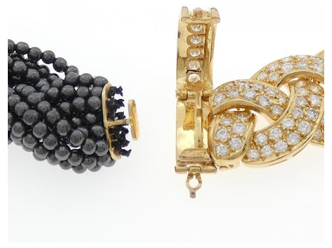 Collana di Diamanti Van Cleef & Arpels Nero Argento D'oro - vista 5