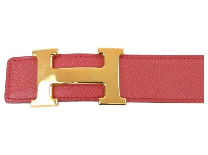 Cintura reversibile Hermès Rosso - vista 2
