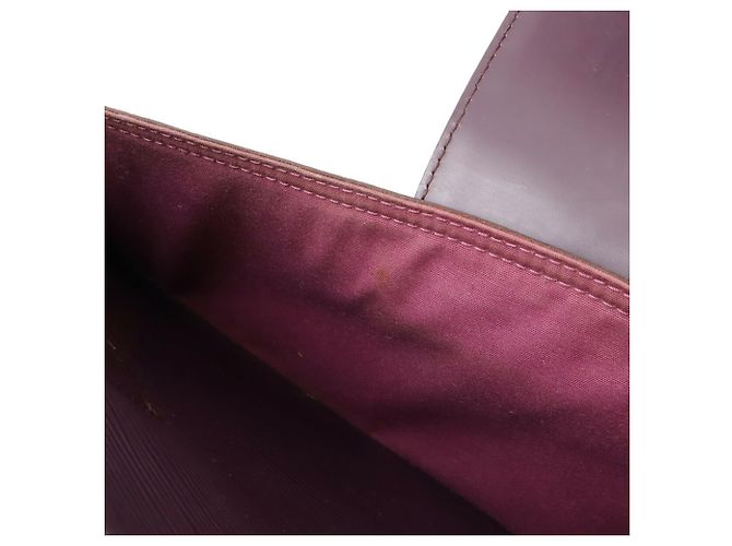 Borsa Louis Vuitton Epi Bowling Montaigne GM Viola scuro - vista 10