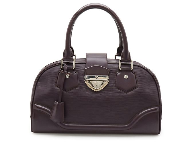 Borsa Louis Vuitton Epi Bowling Montaigne GM Viola scuro - vista 2