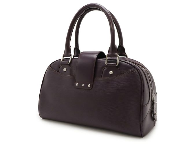 Borsa Louis Vuitton Epi Bowling Montaigne GM Viola scuro - vista 3