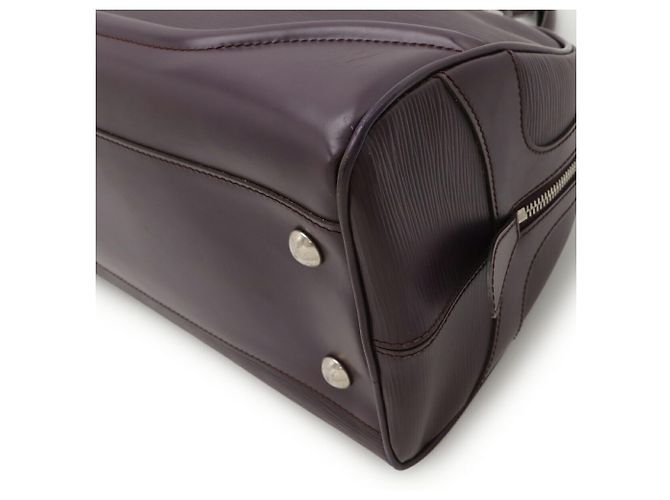 Borsa Louis Vuitton Epi Bowling Montaigne GM Viola scuro - vista 4