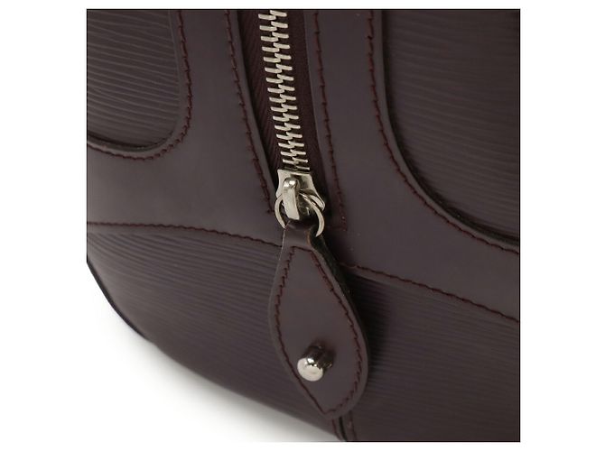 Borsa Louis Vuitton Epi Bowling Montaigne GM Viola scuro - vista 6