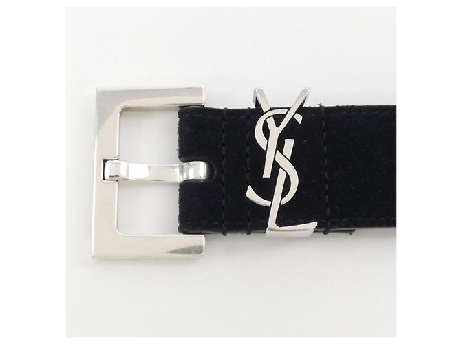 Cintura Standard Nera Saint Laurent Nero - vista 2