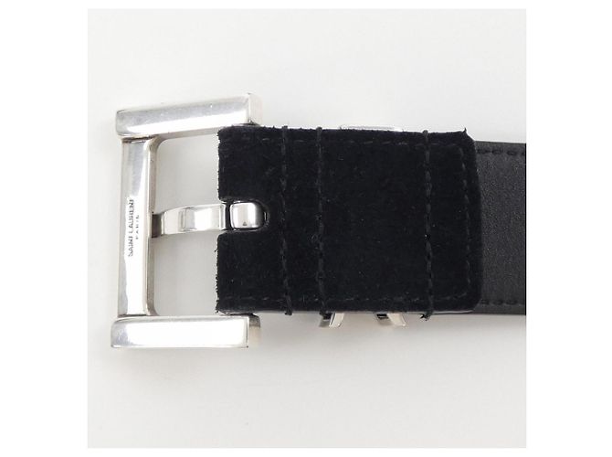 Cintura Standard Nera Saint Laurent Nero - vista 3