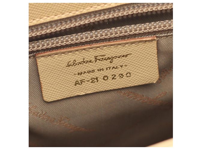 Borsa Gancini Salvatore Ferragamo Beige - vista 4