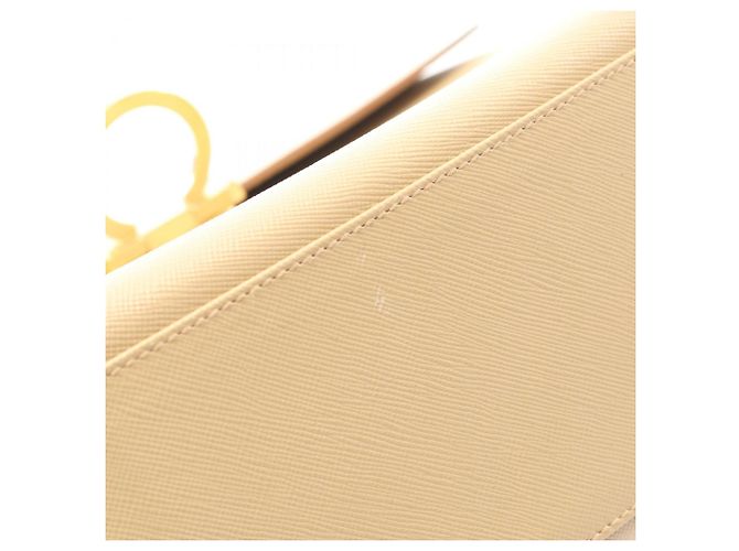 Borsa Gancini Salvatore Ferragamo Beige - vista 8
