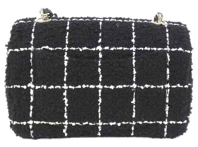 Borsa a spalla in lana nera Chanel AS4388 Nero - vista 2