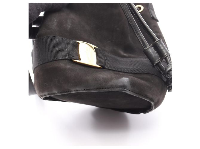 Borsa a Spalla Vara di Salvatore Ferragamo Nero - vista 12