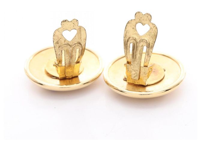 Goldplattierte Clip-Ohrringe von Hermès Golden - Ansicht 6