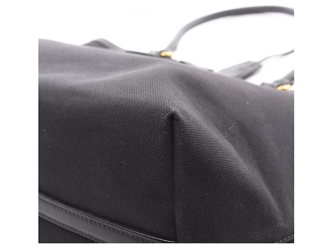 Prada Logo Jacquard Tote Bag Schwarz - Ansicht 10