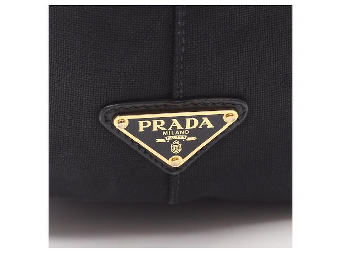 Prada Logo Jacquard Tote Bag Schwarz - Ansicht 5