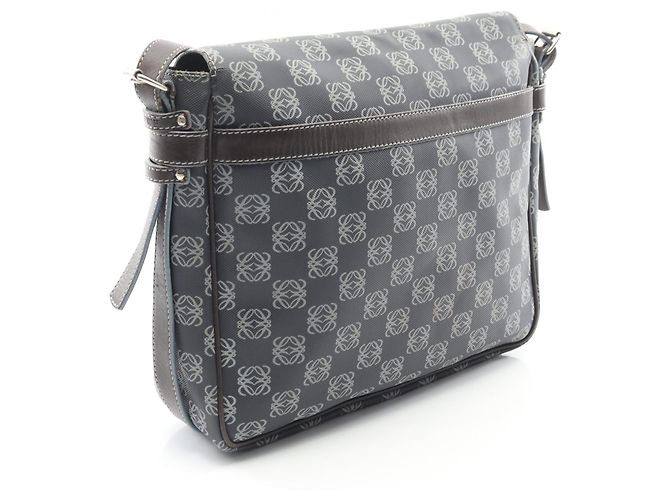 Anagram Schultertasche von Loewe Braun Blau - Ansicht 2