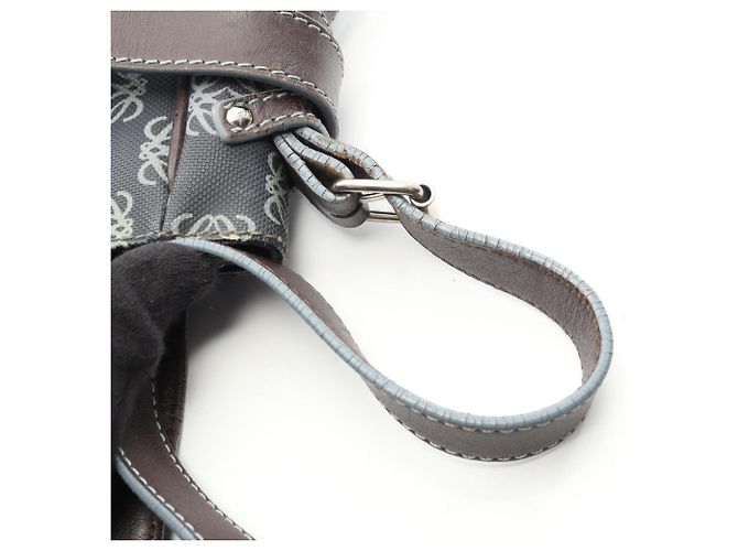 Anagram Schultertasche von Loewe Braun Blau - Ansicht 6