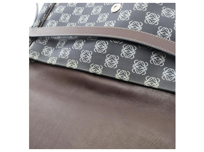 Anagram Schultertasche von Loewe Braun Blau - Ansicht 7