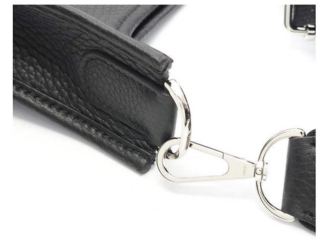 Borsa a Spalla Hermès Evelyn 3 Trois PM Nero - vista 7