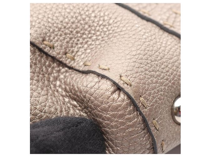 Borsa Fendi Selleria Mini Linda Beige - vista 10