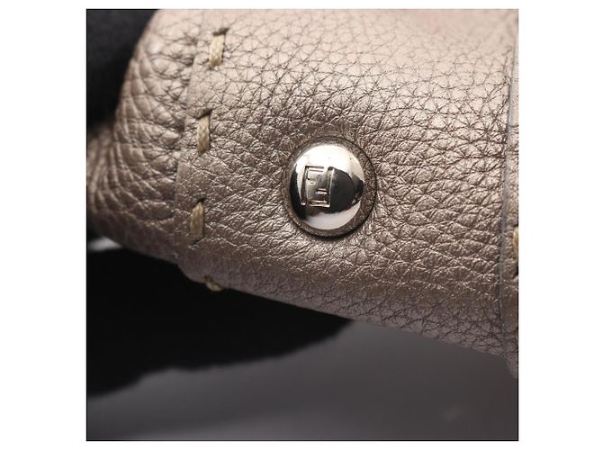 Borsa Fendi Selleria Mini Linda Beige - vista 9