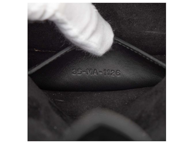 Saddle Dior Schwarze Mini-Leder D Bee Satteltasche - Ansicht 6