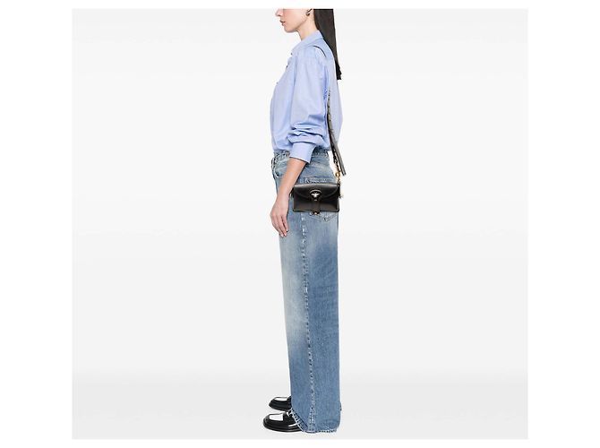 Saddle Dior Schwarze Mini-Leder D Bee Satteltasche - Ansicht 7