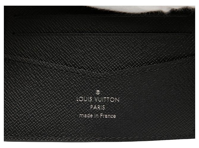 Portafoglio Slender Monogram Eclipse Reverse Louis Vuitton Grigio Marrone - vista 6