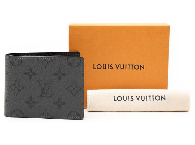 Portafoglio Slender Monogram Eclipse Reverse Louis Vuitton Grigio Marrone - vista 8