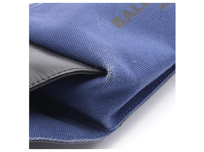 Borsa a cintura Balenciaga in nero e blu navy - vista 5