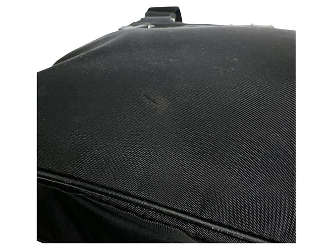 Borsa a Spalla in Nylon Nero Prada - vista 10