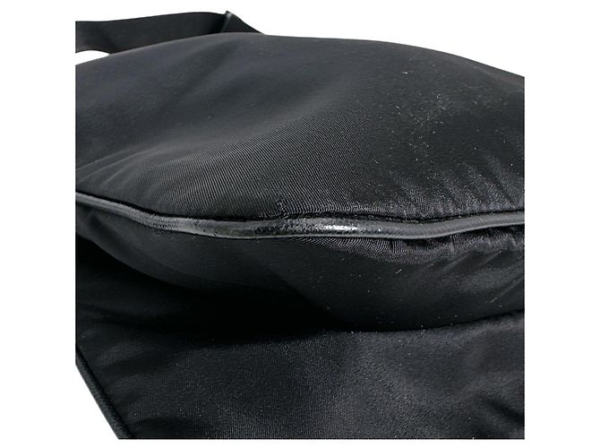 Borsa a Spalla in Nylon Nero Prada - vista 14