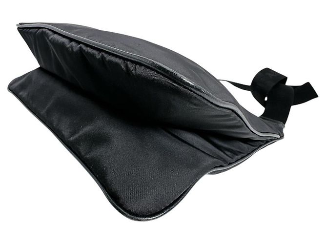 Borsa a Spalla in Nylon Nero Prada - vista 7