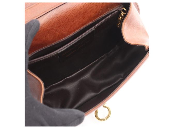 Borsa a Spalla Gancini Salvatore Ferragamo Marrone - vista 3