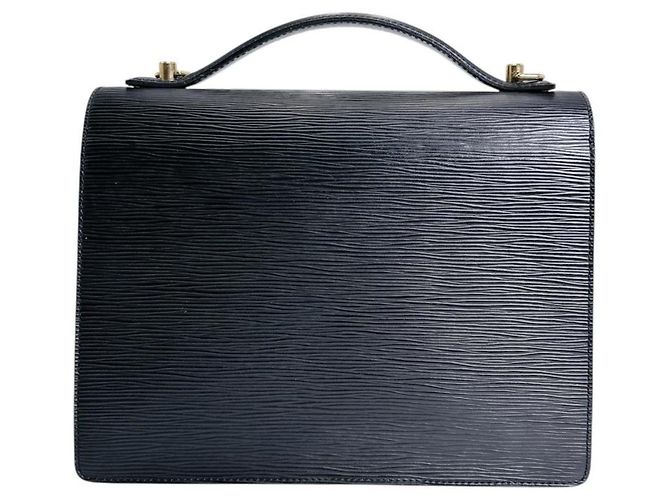Borsa a Spalla Monceau in Pelle Epi Louis Vuitton Nero - vista 2